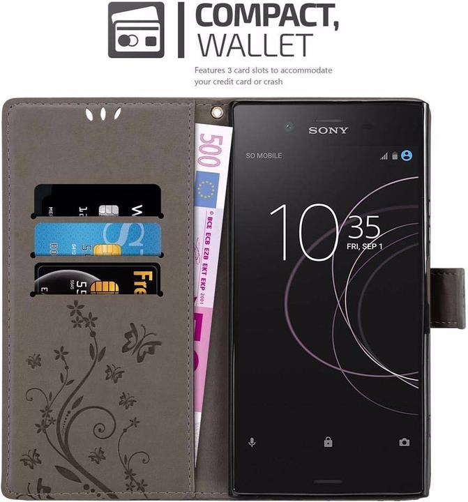 Image du produit Cadorabo Couverture du livre de fleurs (Sony Xperia XZ1)