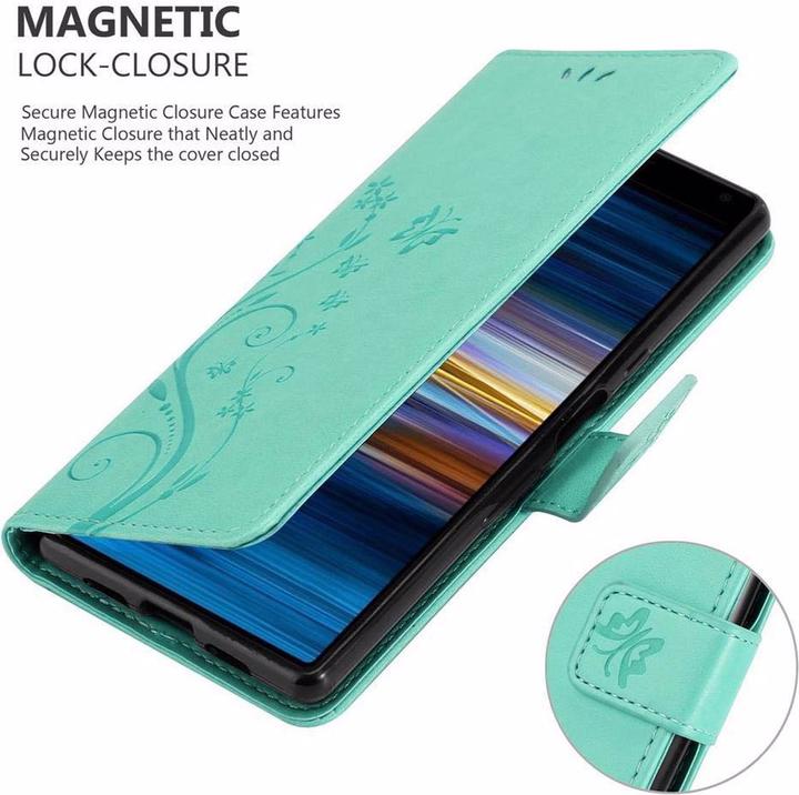 Actual product image Cadorabo Flower Book Cover (Sony Xperia 10, Sony Xperia XA3)