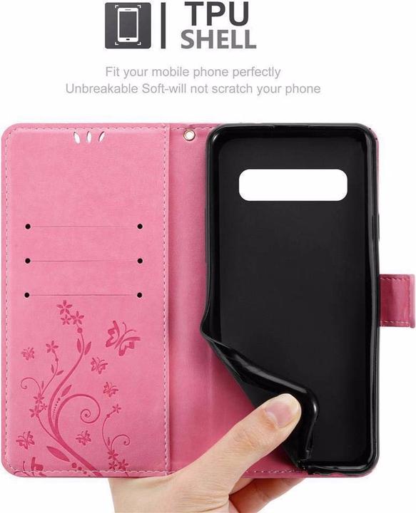 Actual product image Cadorabo Flower Book Cover (Samsung Galaxy S10 5G)