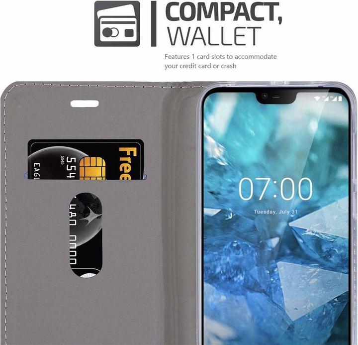 Actual product image Cadorabo Book Jeans Optics Cover (Nokia 7.1)
