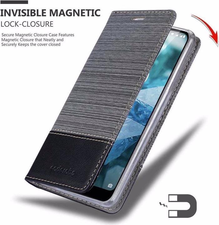 Actual product image Cadorabo Book Jeans Optics Cover (Nokia 7.1)