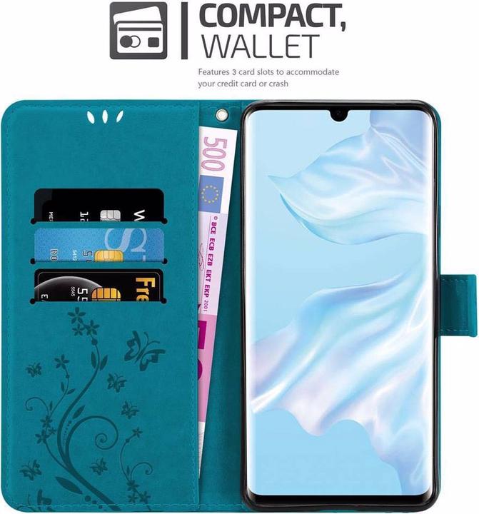Image du produit Cadorabo Couverture du livre de fleurs (Huawei P30 Pro)