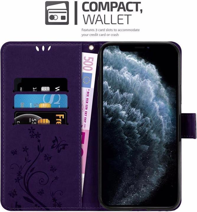 Actual product image Cadorabo Flower Book Cover (Apple iPhone 11 Pro)