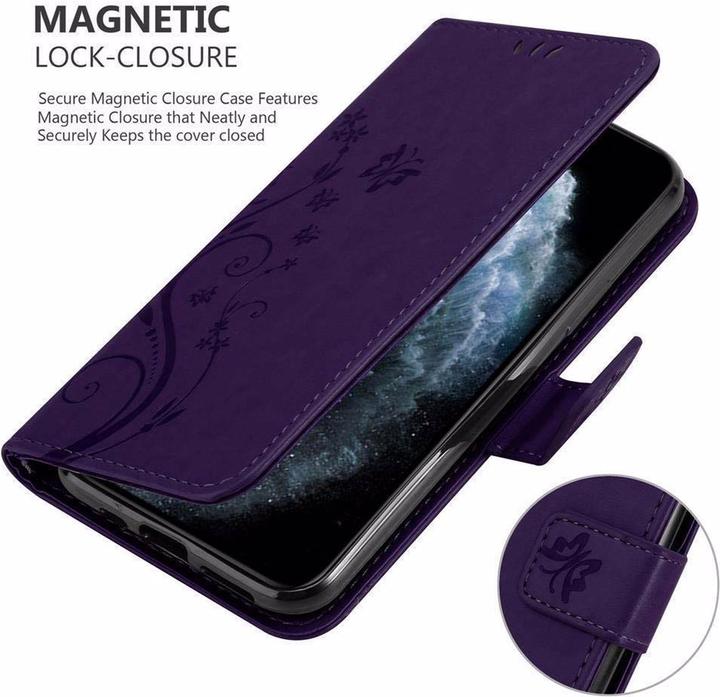 Actual product image Cadorabo Flower Book Cover (Apple iPhone 11 Pro)