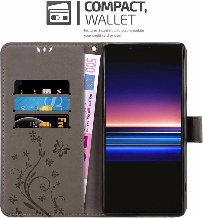 Produktbild Cadorabo Flower Book Cover (Sony Xperia 1, Sony Xperia XZ4)