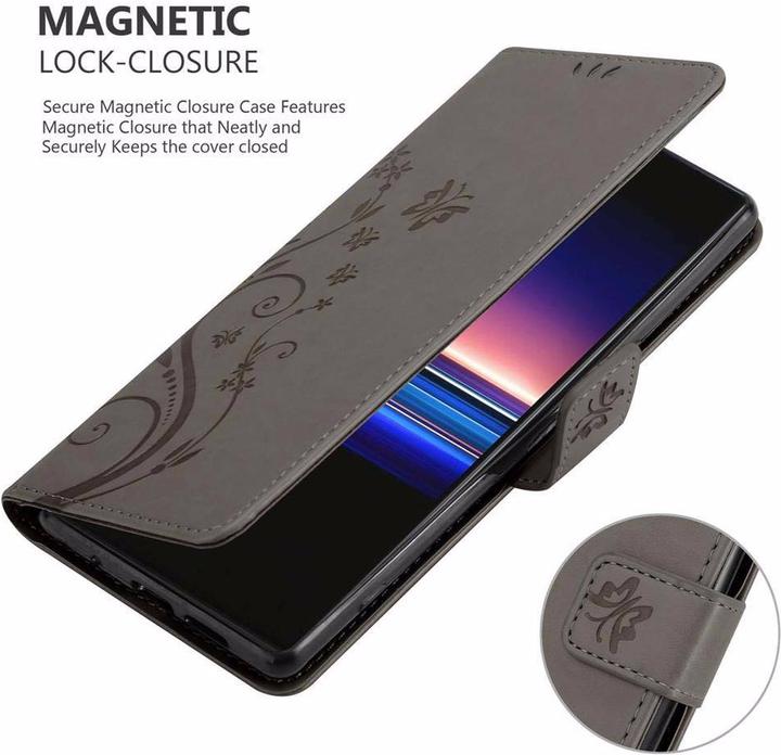 Produktbild Cadorabo Flower Book Cover (Sony Xperia 1, Sony Xperia XZ4)
