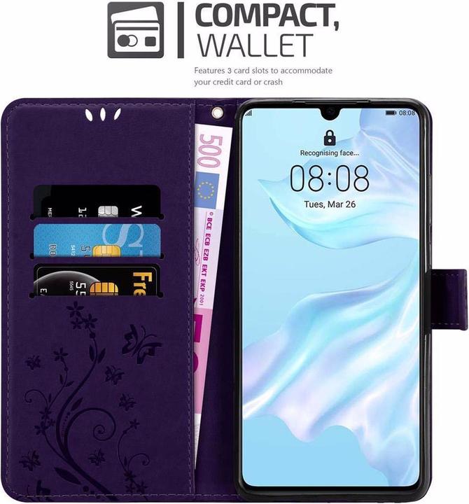 Actual product image Cadorabo Flower Book Cover (Huawei P30)