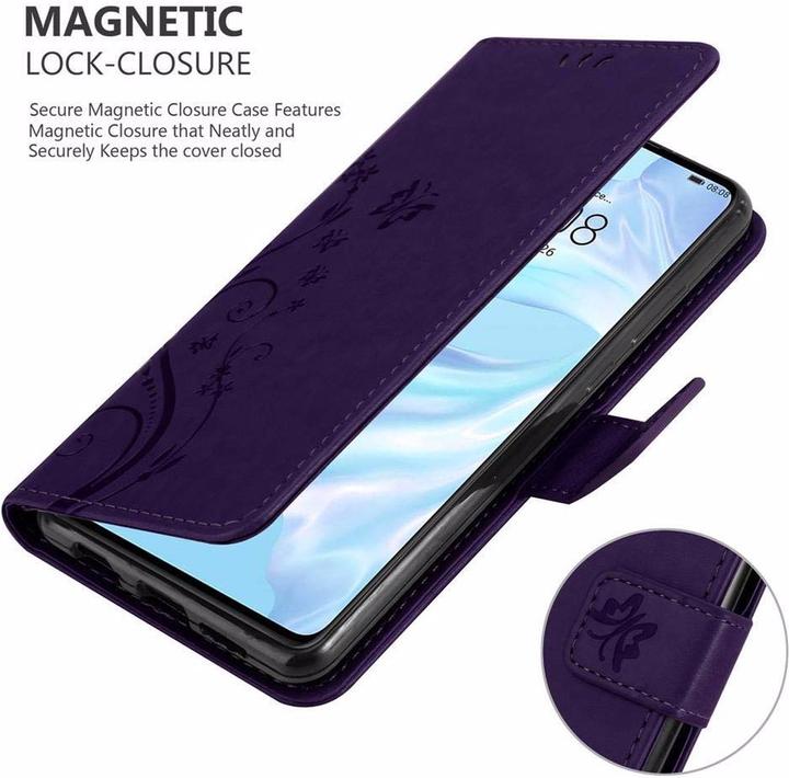 Actual product image Cadorabo Flower Book Cover (Huawei P30)