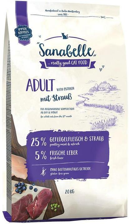 Sanabelle Cat Adult su strutiena 2kg (Adult, 1 Stk., 2000 g)