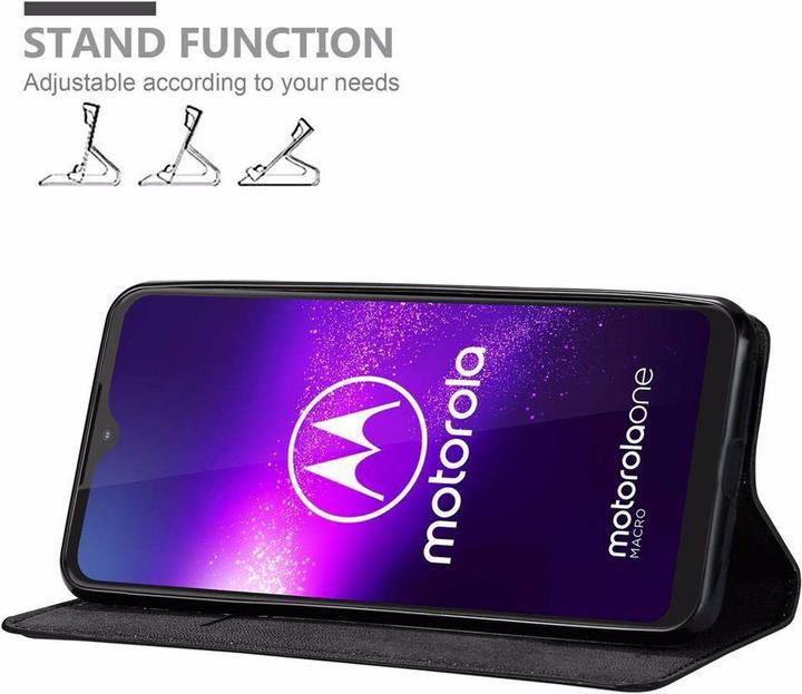 Productafbeelding Cadorabo Boek Onzichtbare Magneethoes (Motorola Moto G8 Plus)