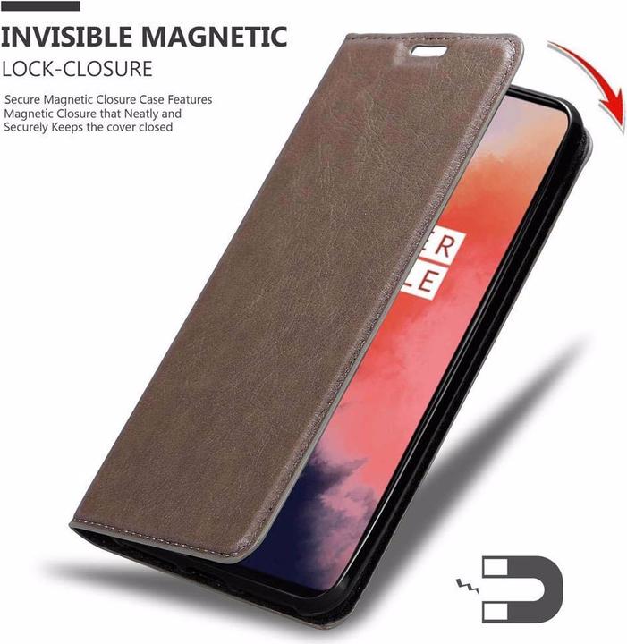 Produktbild Cadorabo Book Invisible Magnet Cover (OnePlus 7T)