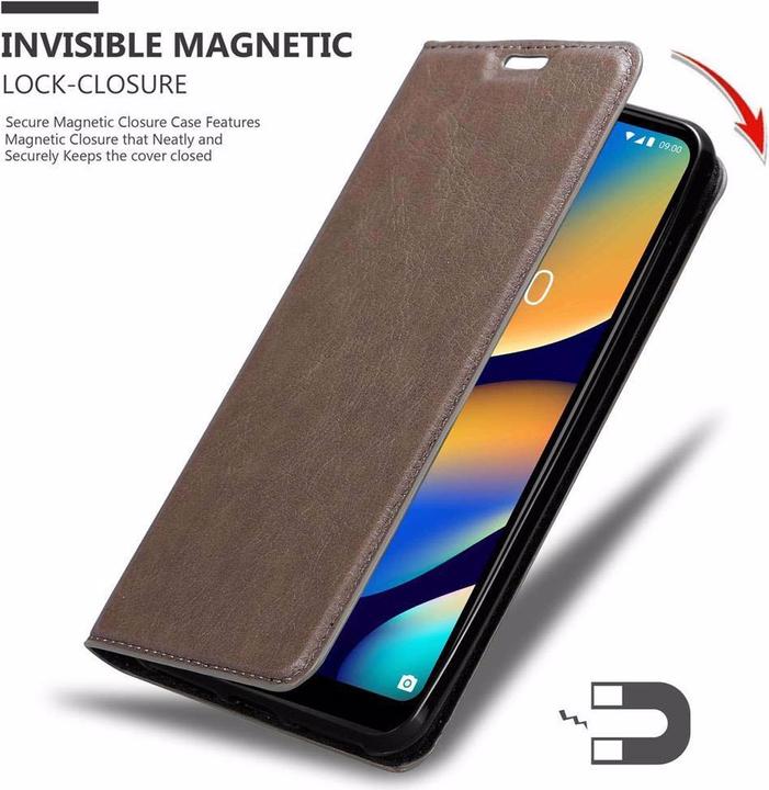 Productafbeelding Cadorabo Boek Onzichtbare Magneethoes (Wiko View 3 Lite)