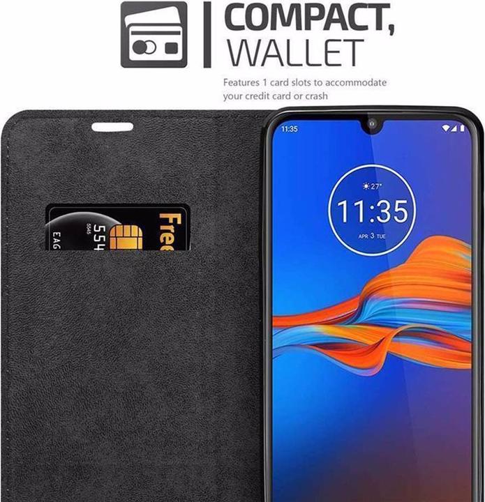 Productafbeelding Cadorabo Boek Onzichtbare Magneethoes (Motorola Moto E6 Plus)
