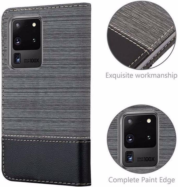 Actual product image Cadorabo Book Jeans Optics Cover (Samsung Galaxy S20 Ultra)