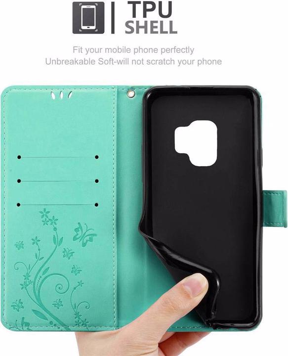 Image du produit Cadorabo Couverture du livre de fleurs (Samsung Galaxy S9)