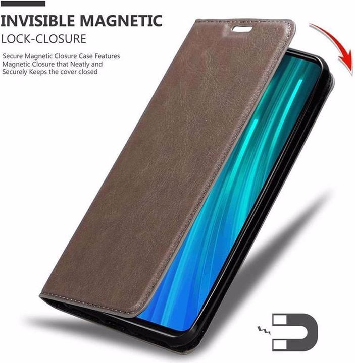 Productafbeelding Cadorabo Boek Onzichtbare Magneethoes (Xiaomi Redmi Note 8 Pro)