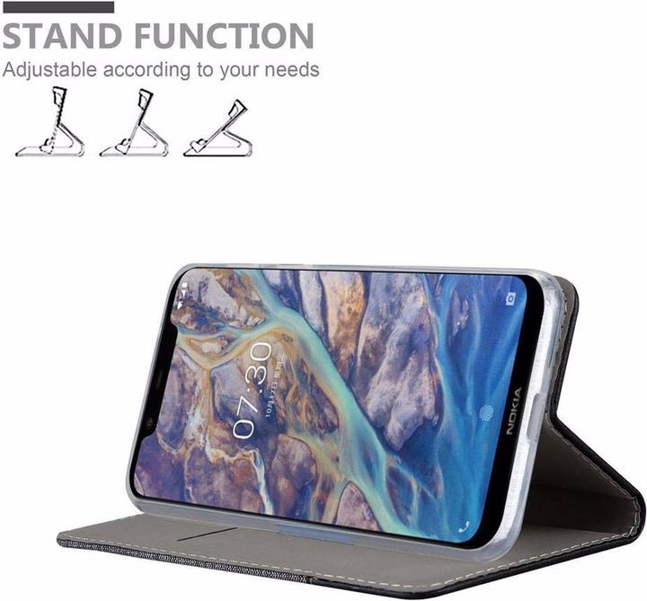 Produktbild Cadorabo Book Jeans Optik Cover (Nokia 7.1 Plus)