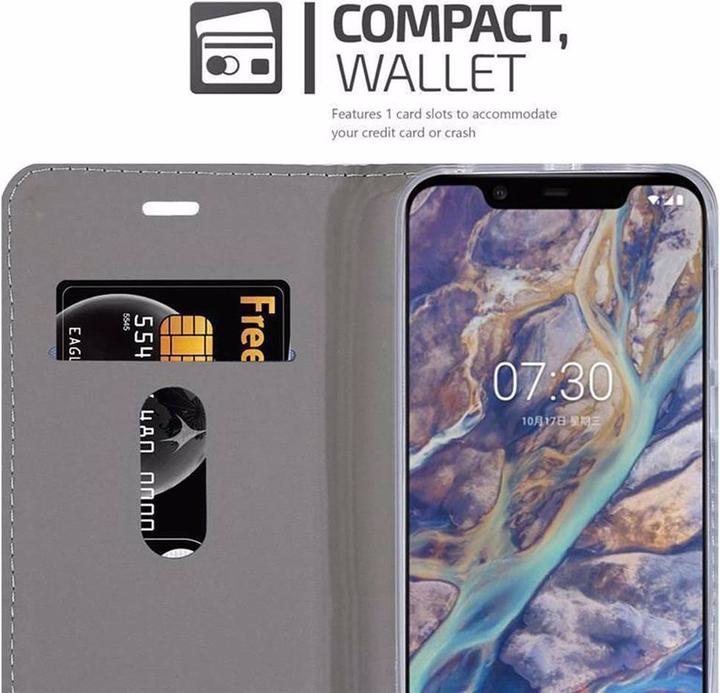 Produktbild Cadorabo Book Jeans Optik Cover (Nokia 7.1 Plus)
