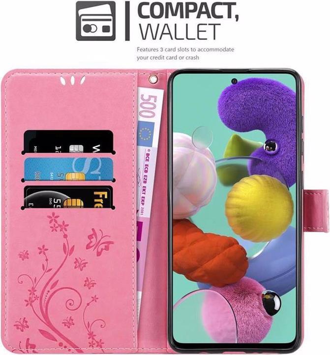 Actual product image Cadorabo Flower Book Cover (Samsung Galaxy M40s)