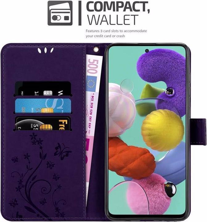 Actual product image Cadorabo Flower Book Cover (Samsung Galaxy A51)