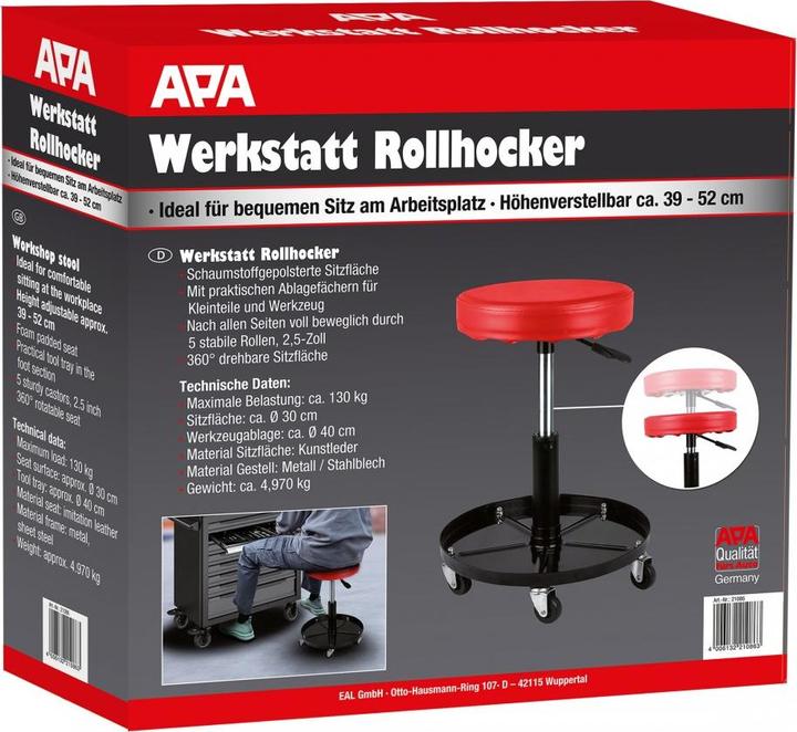 Immagine prodotto EAL APA - Werkstatt Rollhocker