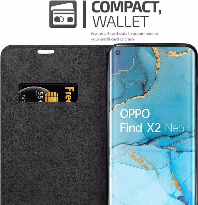 Actual product image Cadorabo Book Invisible Magnet Cover (Oppo Find X2 Pro)