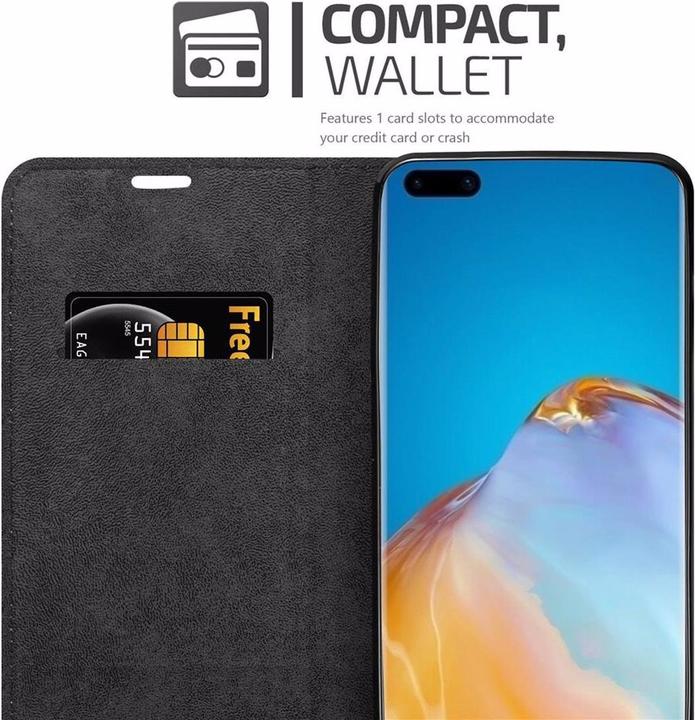 Actual product image Cadorabo Book Invisible Magnet Cover (Huawei P40 Pro+)