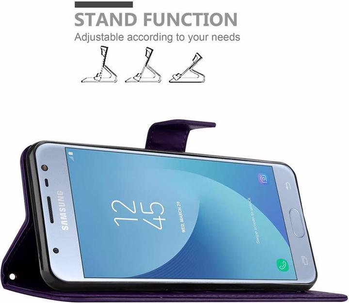 Produktbild Cadorabo Flower Book Cover (Samsung Galaxy J3 (2017))