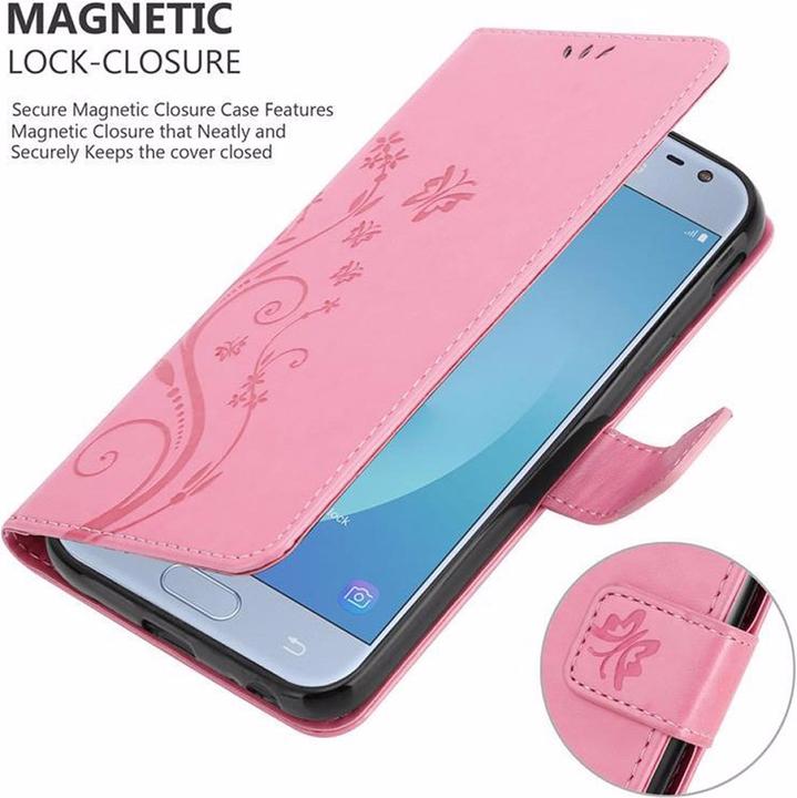 Image du produit Cadorabo Couverture du livre de fleurs (Samsung Galaxy J3 2017 (version US))