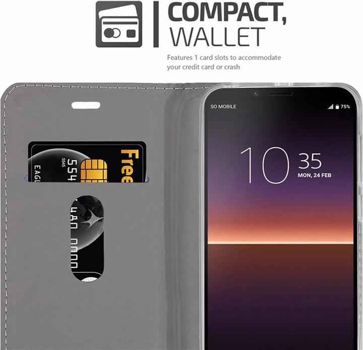 Produktbild Cadorabo Book Jeans Optik Cover (Sony Xperia 10 II)