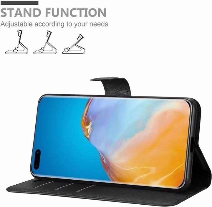 Actual product image Cadorabo Book with stand function cover (Huawei P40 Pro+)