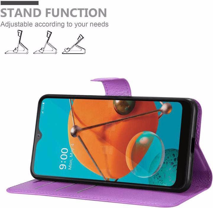 Actual product image Cadorabo Book with stand function cover (LG KQ51)