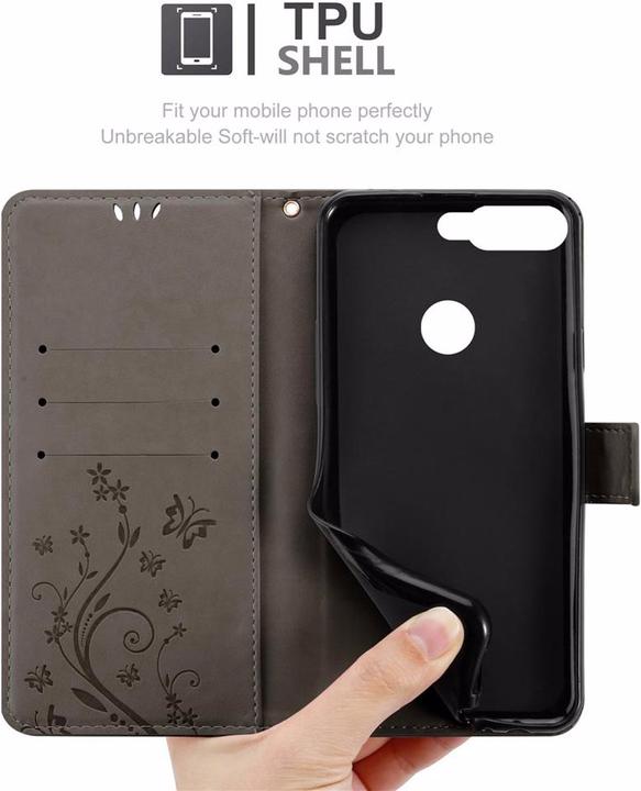 Actual product image Cadorabo Flower Book Cover (Honor 7c)
