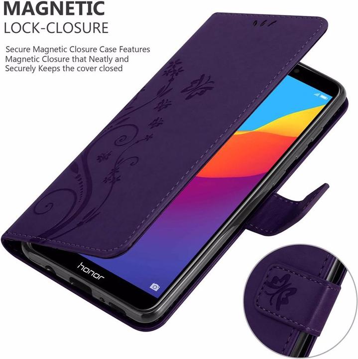 Actual product image Cadorabo Flower Book Cover (Honor 7c)