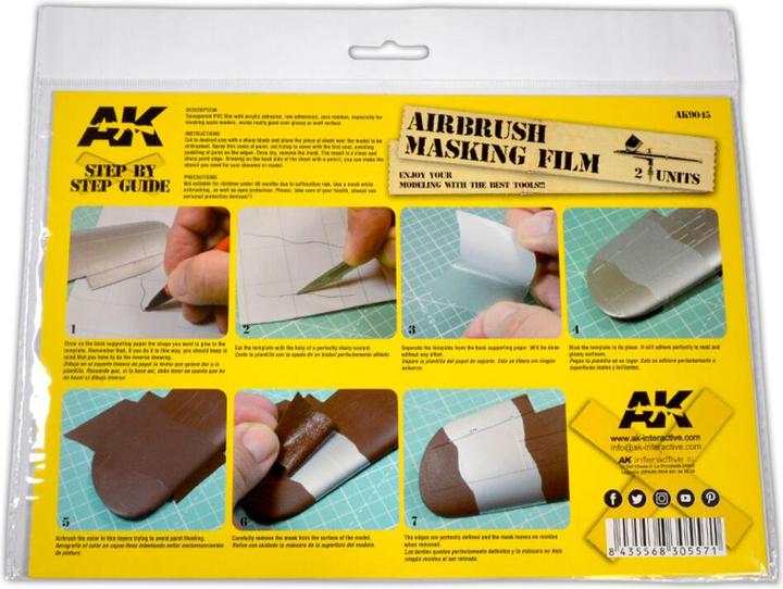 Produktbild AK Interactive Airbrush Masking Film - 2 units