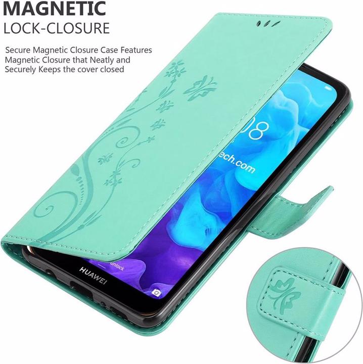 Immagine prodotto Cadorabo Copertina del libro di fiori (Huawei Y6 Pro)