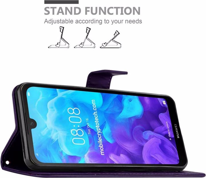 Actual product image Cadorabo Flower Book Cover (Huawei Y6 Pro)