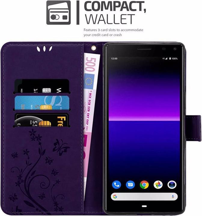 Produktbild Cadorabo Flower Book Cover (Sony Xperia 8)