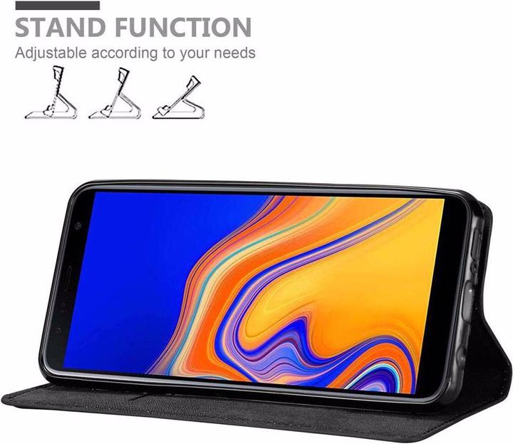Actual product image Cadorabo Book Invisible Magnet Cover (Samsung Galaxy J6+)