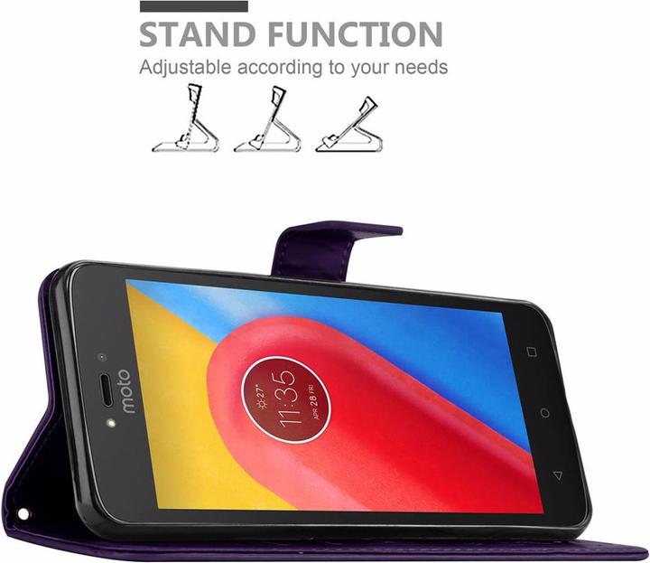 Actual product image Cadorabo Flower Book Cover (Motorola Moto C)