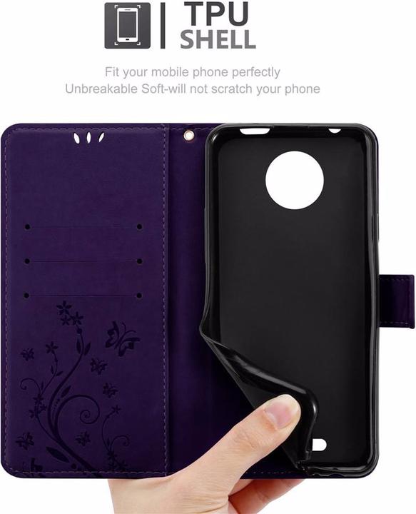 Actual product image Cadorabo Flower Book Cover (Motorola Moto C)