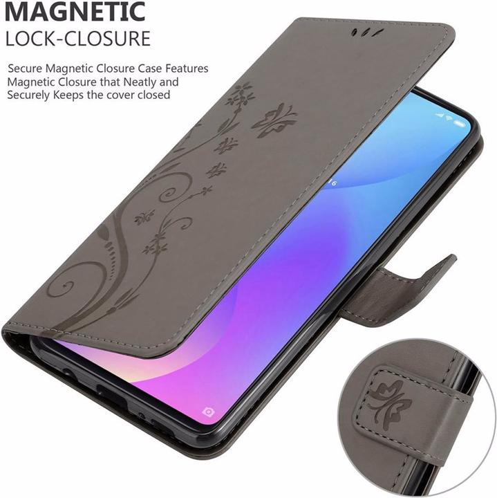 Actual product image Cadorabo Flower Book Cover (Mi 9T Pro, Xiaomi Redmi K20 Pro, Xiaomi Redmi K20)