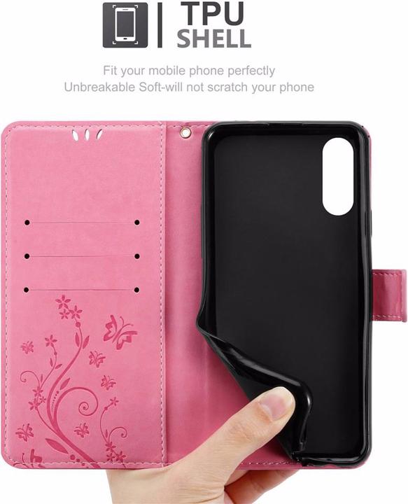 Actual product image Cadorabo Flower Book Cover (Huawei Y6 Pro)