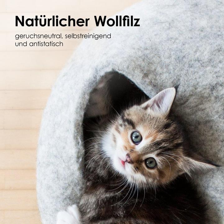 Produktbild LucyBalu PEBBLE KatzenhÃ¶hle aus Filz (Katze)