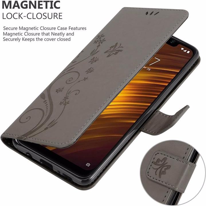 Productafbeelding Cadorabo Bloemen Boekomslag (Xiaomi Pocophone F1)