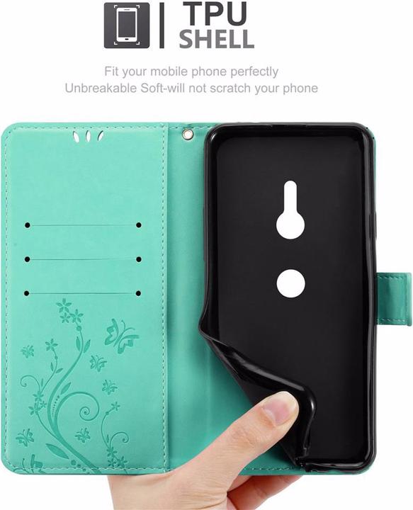 Actual product image Cadorabo Flower Book Cover (Sony Xperia XZ3)
