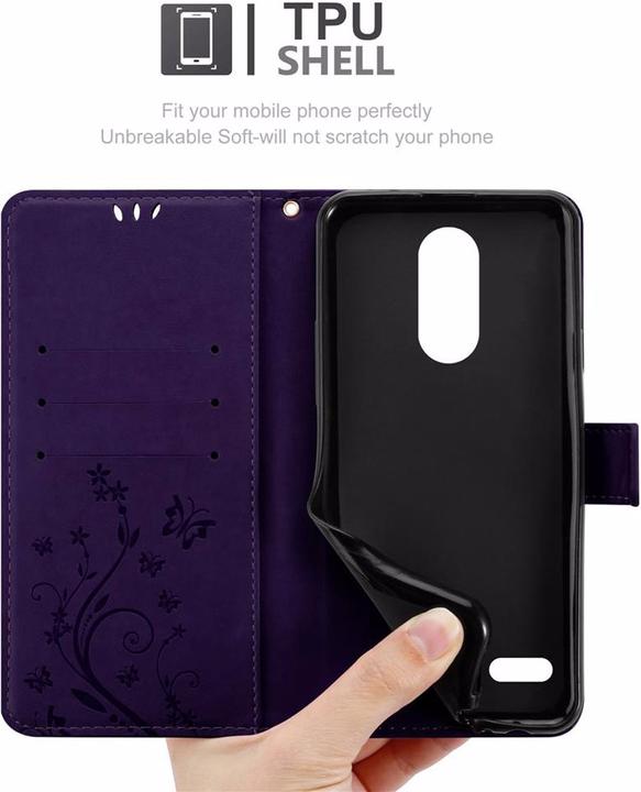 Actual product image Cadorabo Flower Book Cover (LG K10)