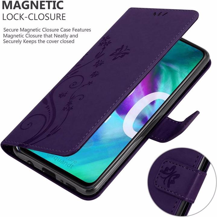 Image du produit Cadorabo Couverture du livre de fleurs (TCL 20S, Huawei Nova 5T, K20)