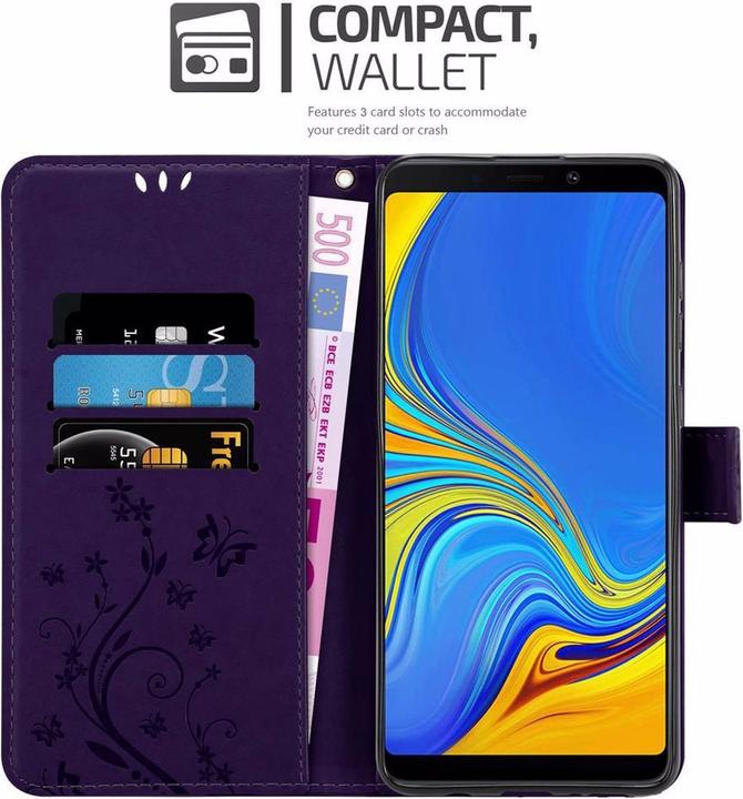 Actual product image Cadorabo Flower Book Cover (Samsung Galaxy A9 (2018))