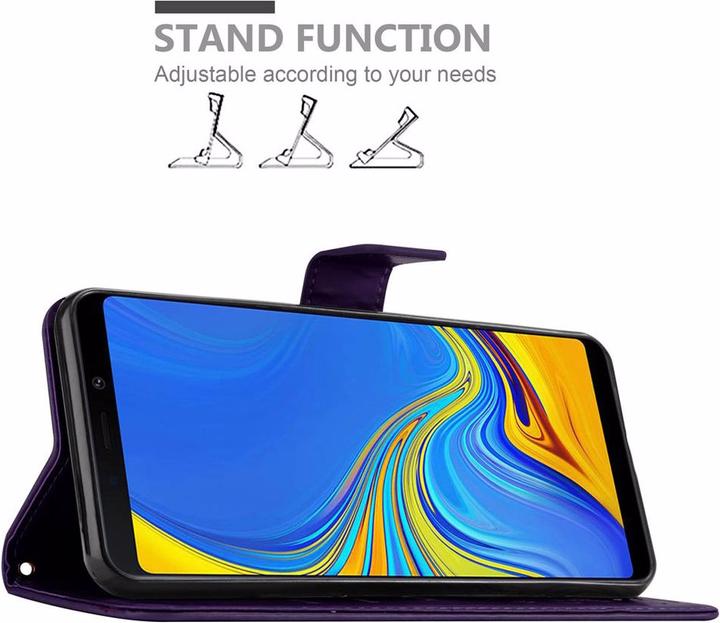 Actual product image Cadorabo Flower Book Cover (Samsung Galaxy A9 (2018))